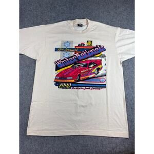 VTG 90s IHRA Winter Nationals Shirt Mens Darlington Drag Racing Graphic Tee XL